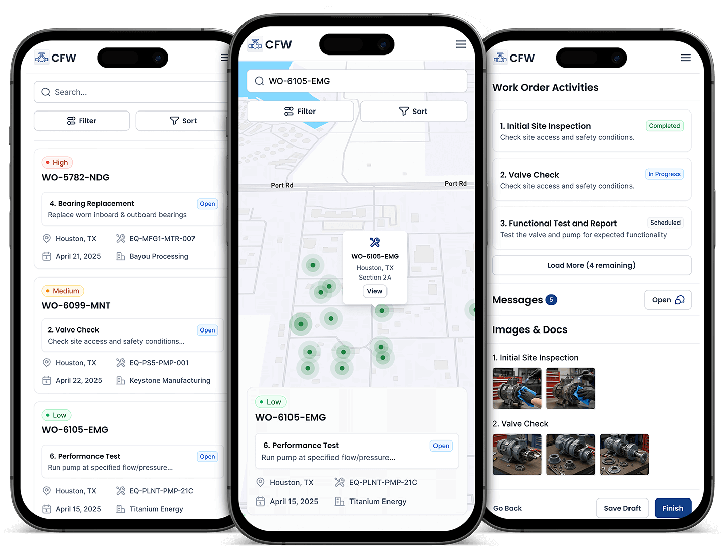 Connected Worker mobile interface