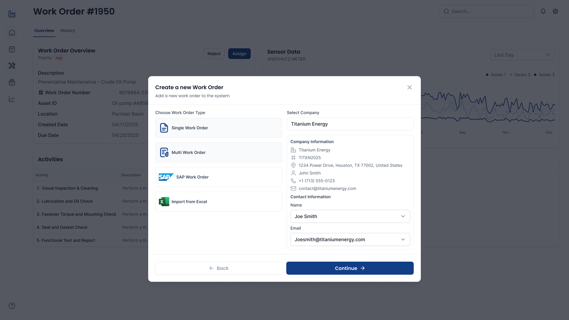 Autonomous Workflows Interface - View 1
