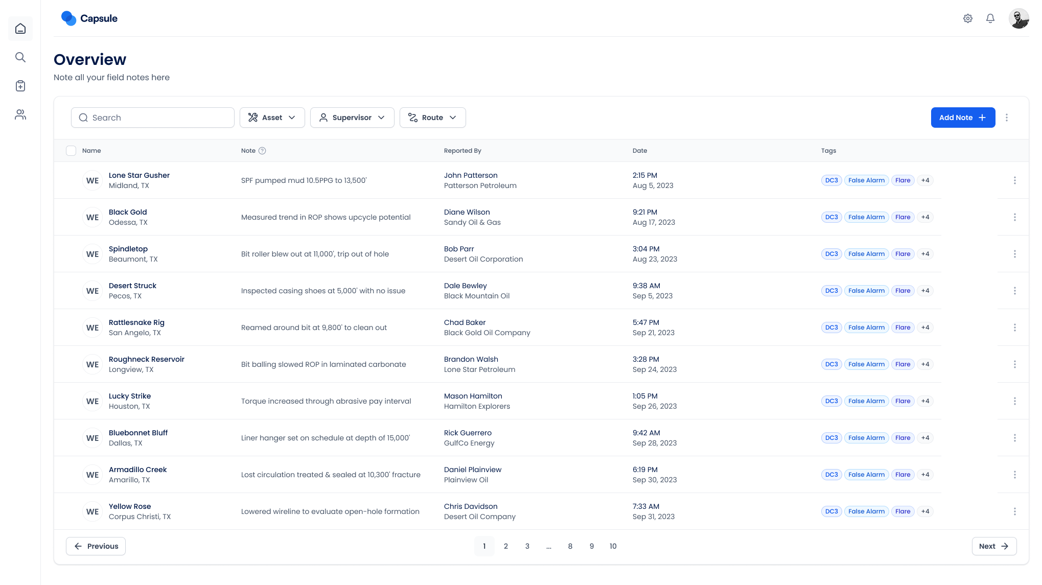 Smart Search & Analytics Interface