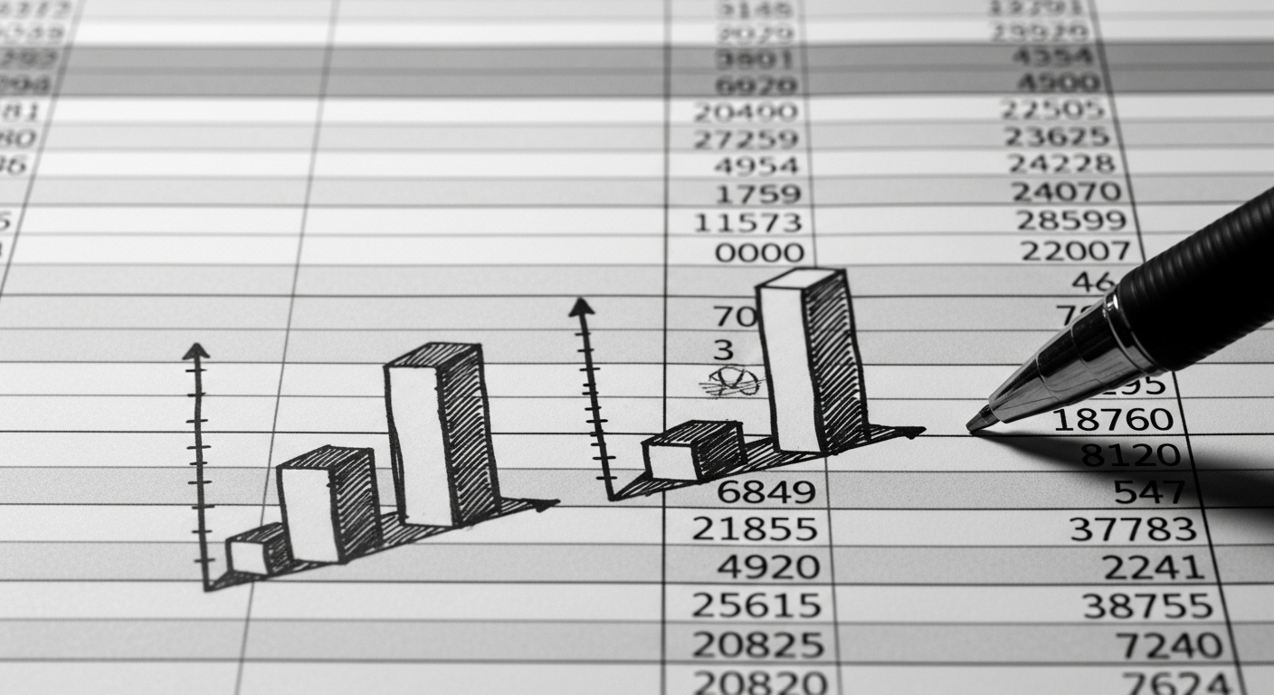Worker using manual paper-based process